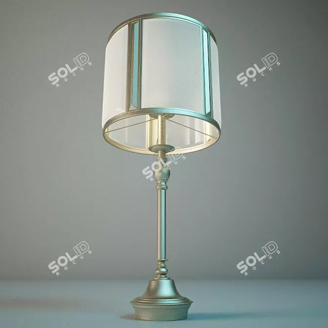 Elegant Alison Table Lamp 3D model image 1