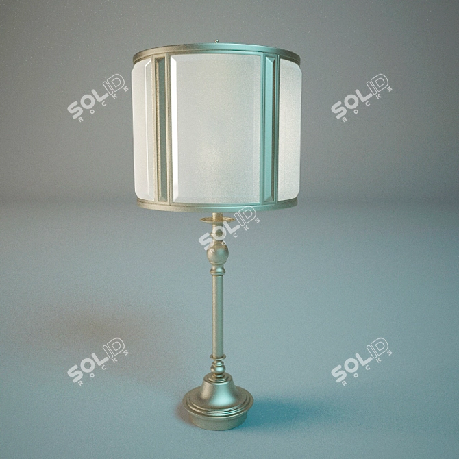 Elegant Alison Table Lamp 3D model image 2