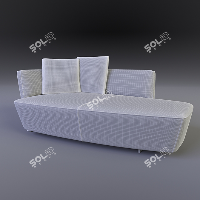 Elegant Walter Knoll Sofa 3D model image 3