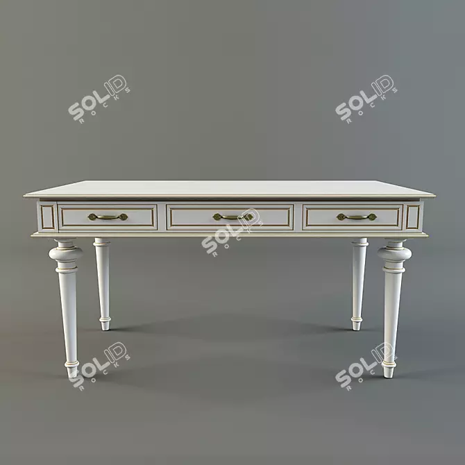 Sleek Clarke Desk: Modern Elegance 3D model image 1