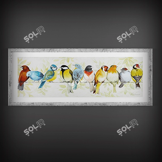 Birds in Art: Collection of Paintings 3D model image 3