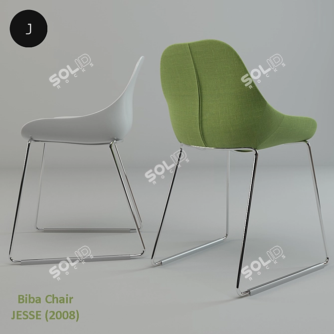 Modern Biba Chair: Enrico Franzolini Design 3D model image 2