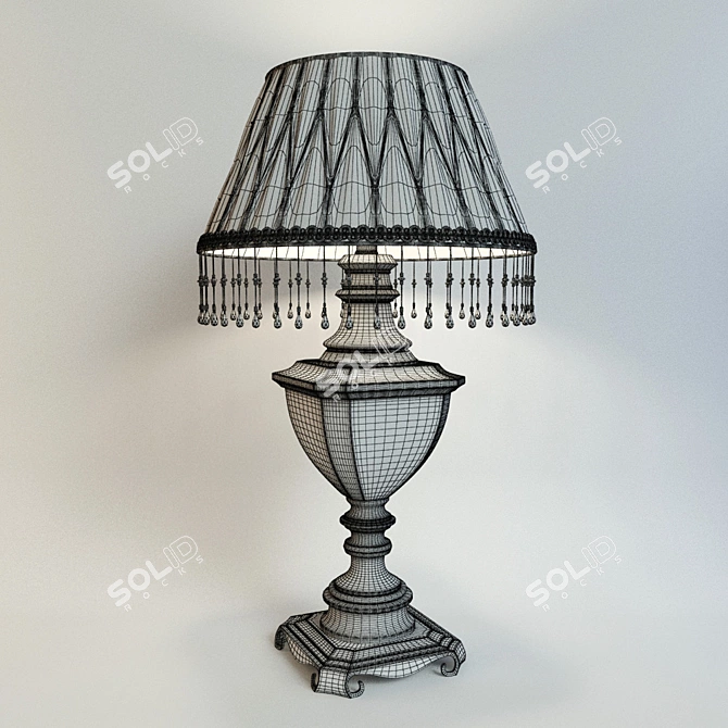 Bronze Cup Table Lamp 3D model image 2