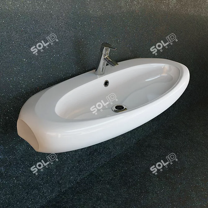 Opoczno Bilbao Overmount Sink 3D model image 2