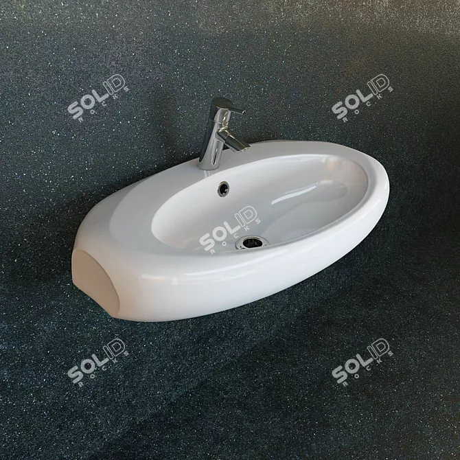 Opoczno Bilbao Overmount Sink 3D model image 3