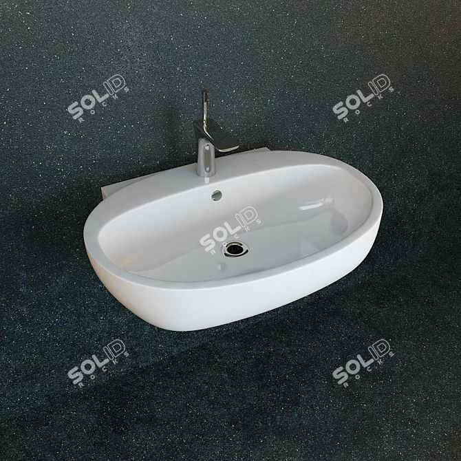 Opoczno Kioto: Modern Hanging Sinks 3D model image 3