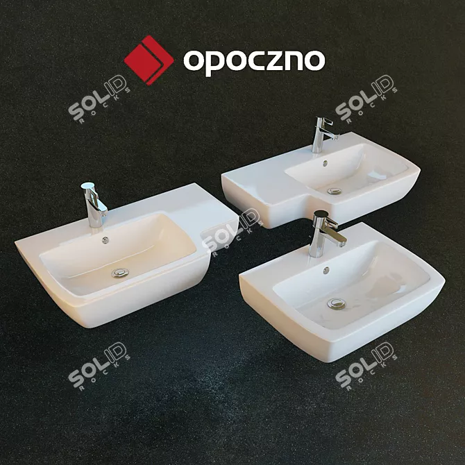 Opoczno Malmo: Modern & Stylish Sinks 3D model image 1
