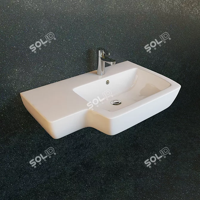 Opoczno Malmo: Modern & Stylish Sinks 3D model image 2