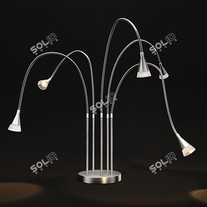 Adjustable Tripod Table Lamp 3D model image 2
