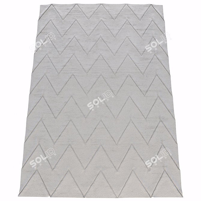 Zigzag Bliss Carpet 3D model image 1