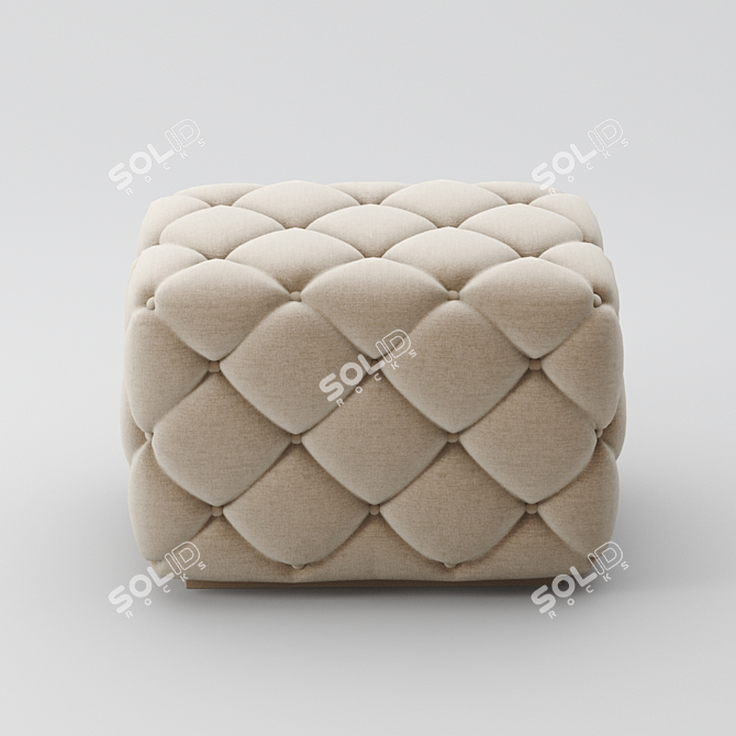 Cozy Cloud Puff 3D model image 1