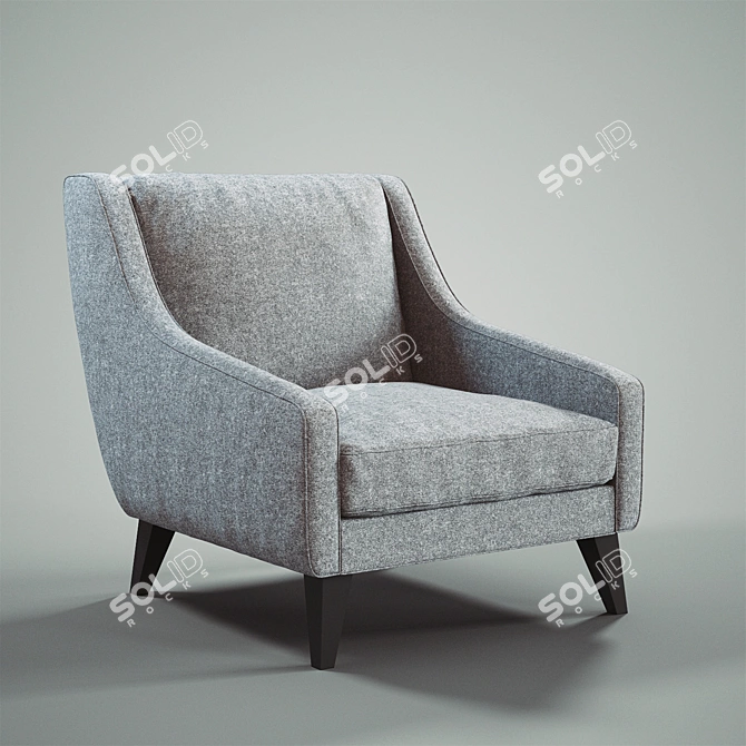 Elegant Lucy Chair: Stylish & Compact 3D model image 1
