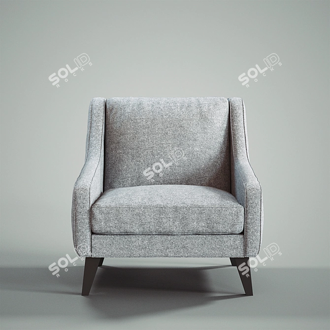 Elegant Lucy Chair: Stylish & Compact 3D model image 2