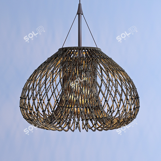 Modern Pendant Light 3D model image 1