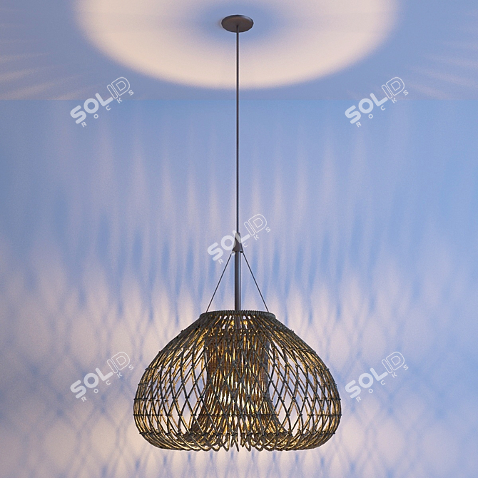 Modern Pendant Light 3D model image 2