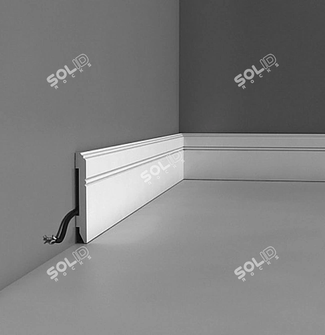 ORAC DECOR SX105: Durable Cable Channel Skirting 3D model image 2