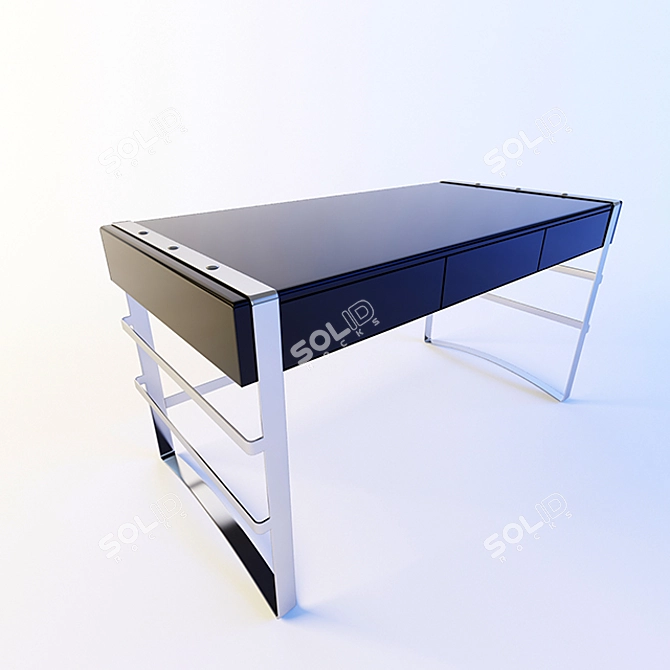 Modern Open-Stack Orchard Desk 3D model image 1