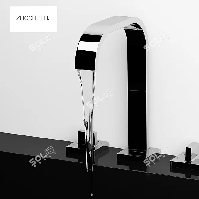 Zucchetti AGUABLU Mixer - ZA5416: Sleek and Functional 3D model image 1