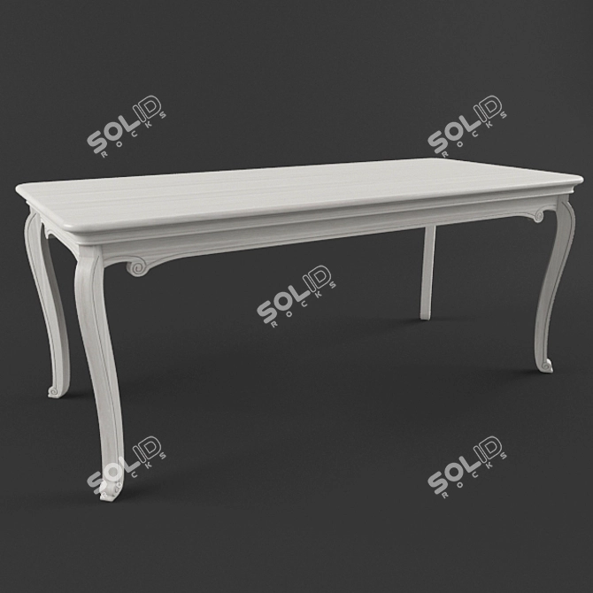 Falcone Dining Table: Sleek and Spacious 3D model image 1