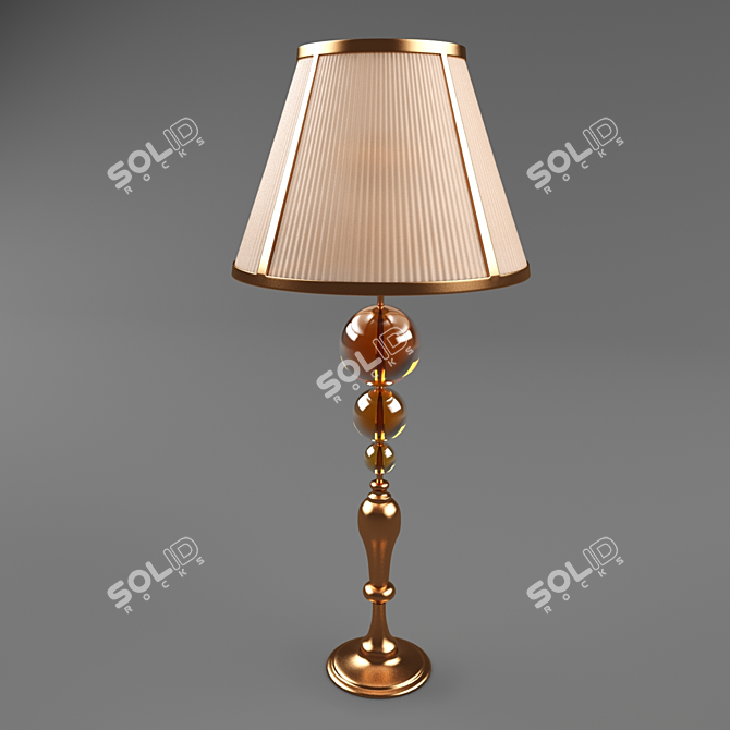 Elegant Desk Lamp 3D model image 1