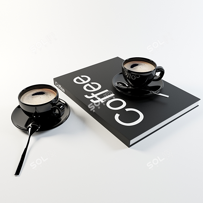 Caffeinated Voluminous Book Aroma 3D model image 1