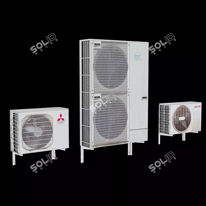 Ultimate Outdoor AC Units+ 3D model image 1