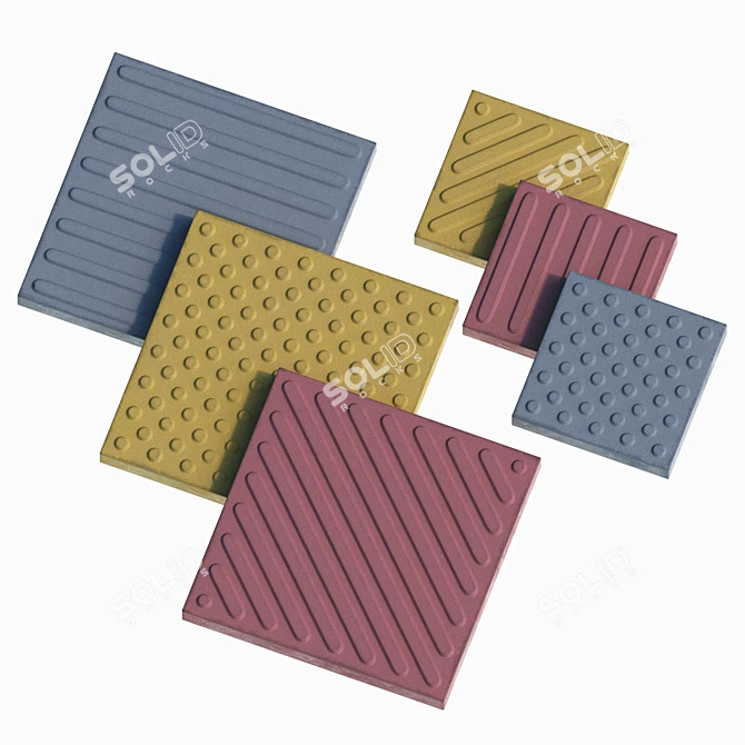 Accessible Tactile Paving Slabs 3D model image 2