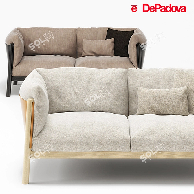 De Padova Yak Sofa: Sleek and Stylish 3D model image 1