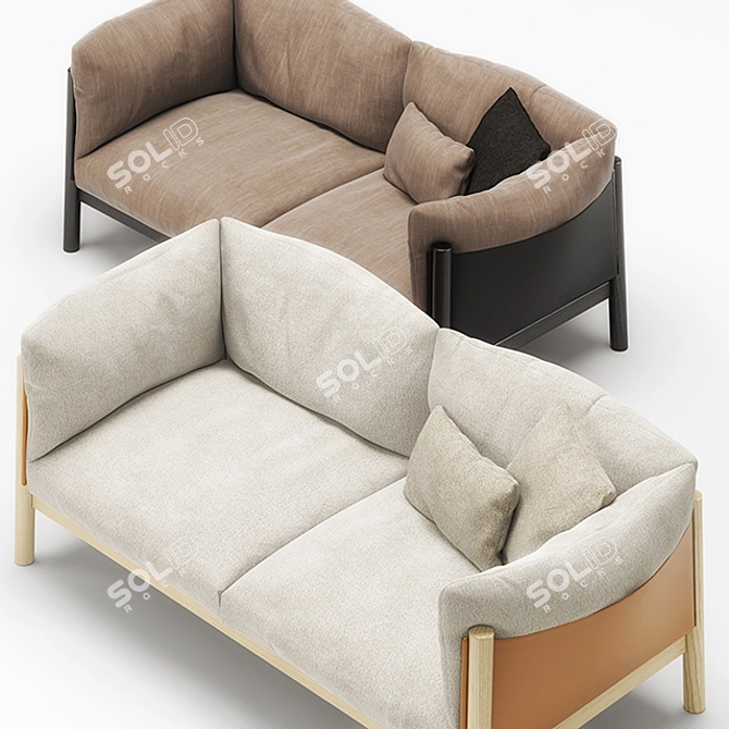 De Padova Yak Sofa: Sleek and Stylish 3D model image 2