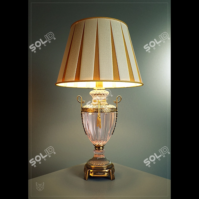 Elegant Ceramic Table Lamp 3D model image 1