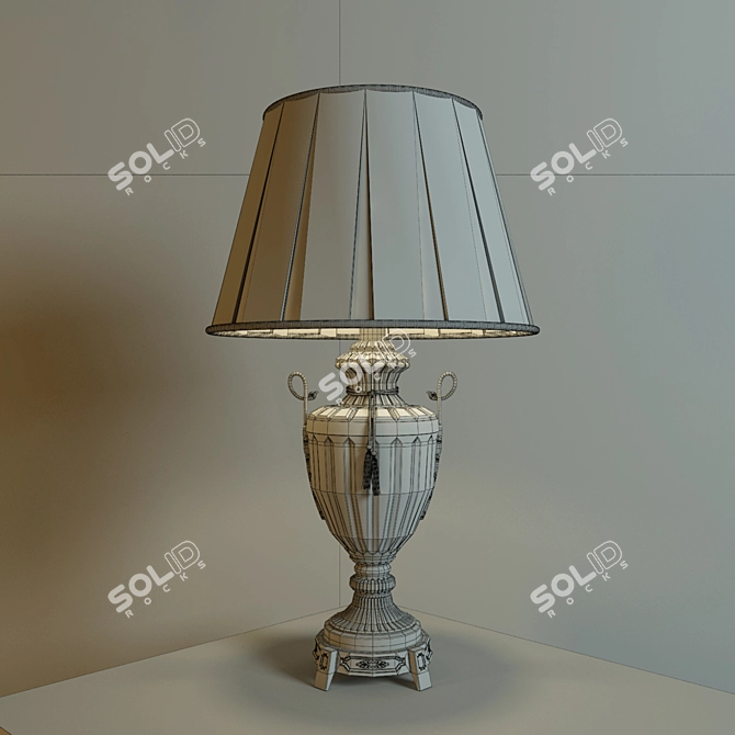 Elegant Ceramic Table Lamp 3D model image 4