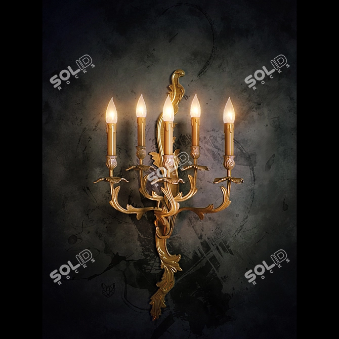 Modern Sconce G. Moscatelli: UV Mapped, V-Ray Render 3D model image 1