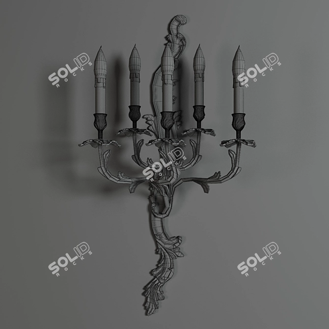 Modern Sconce G. Moscatelli: UV Mapped, V-Ray Render 3D model image 5