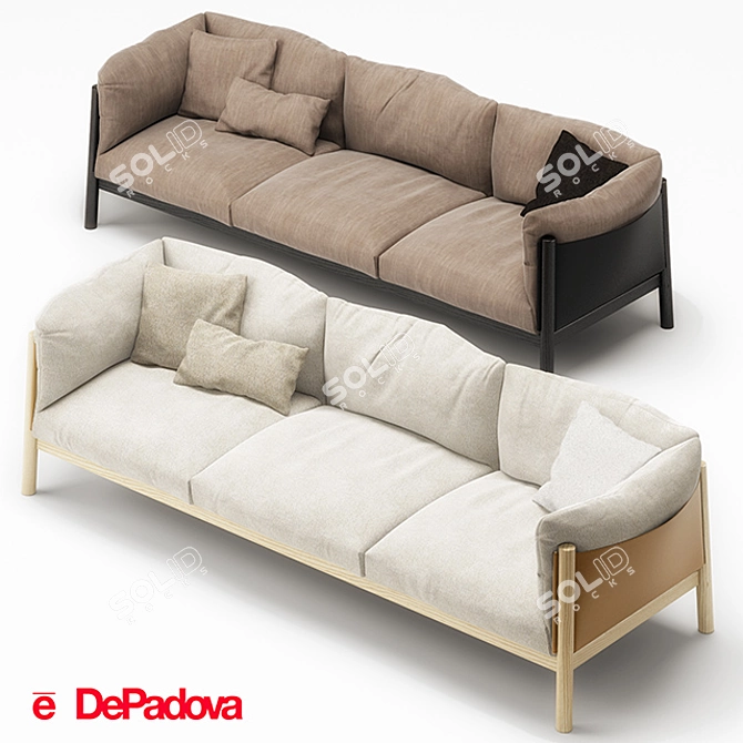 Yak Sofa: Modern Elegance for Your Home 3D model image 1