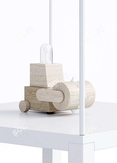 Urban House Shelves: Minimalistic Chic 3D model image 2