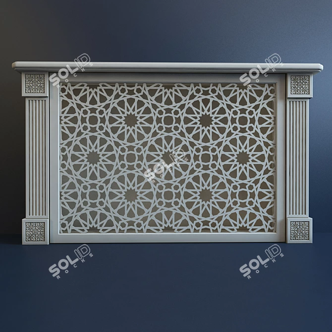 Durable Radiator Grille for 3838 3D model image 2