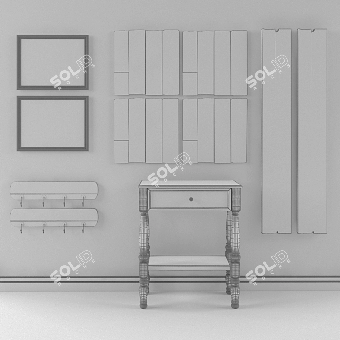 Multi-Purpose Table with Storage 3D model image 2