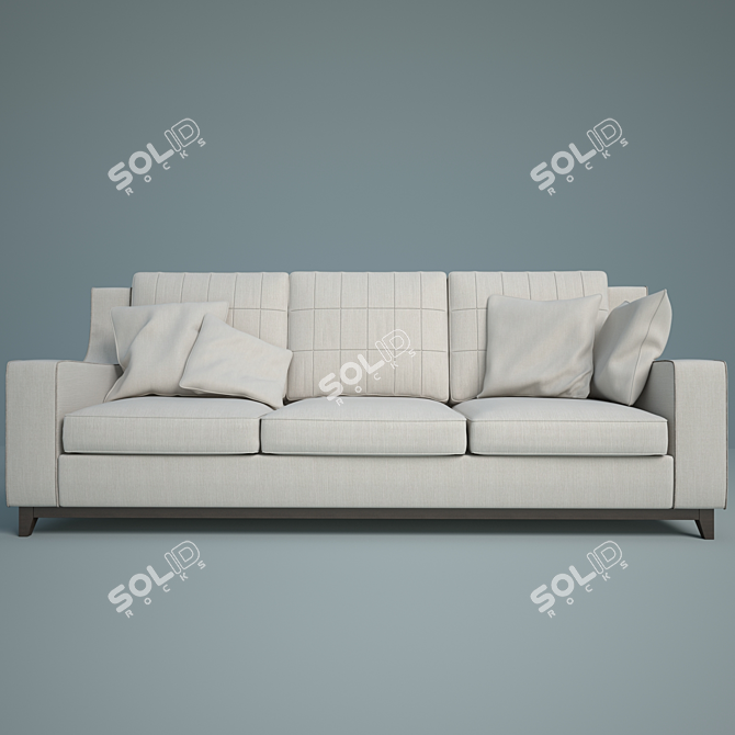 Elegant Boston: 96x240x97 cm 3D model image 1