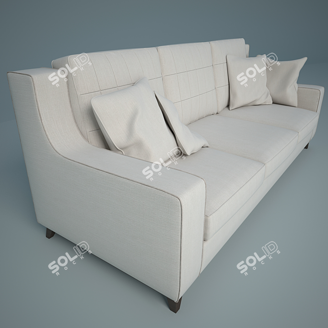 Elegant Boston: 96x240x97 cm 3D model image 3