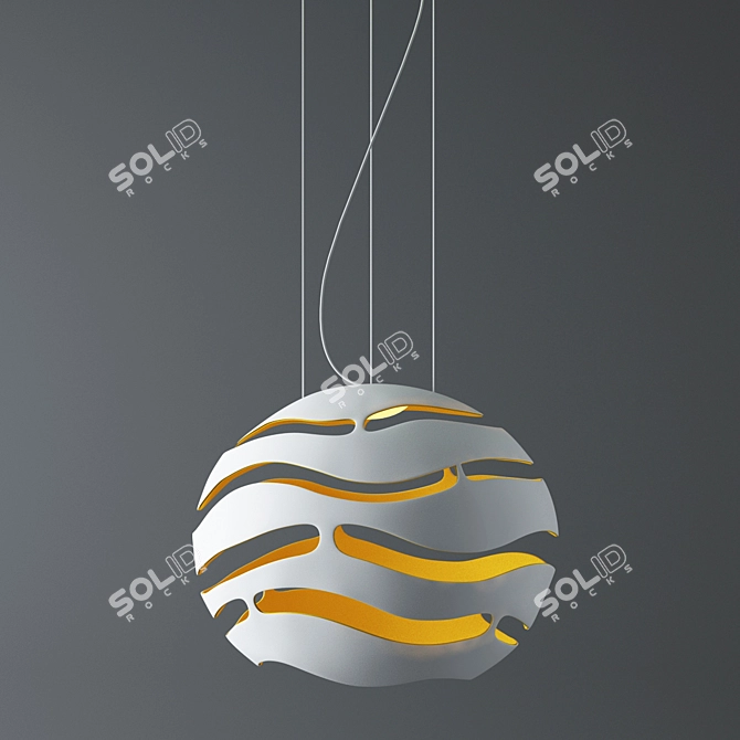 EcoLume Organic Floor Lamp 3D model image 1