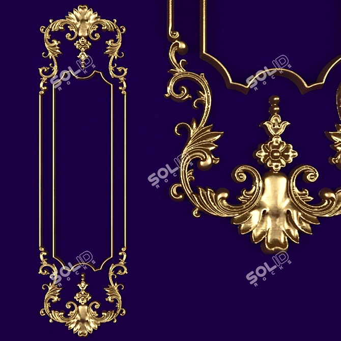 Stucco Ornamental Pattern 3D model image 1