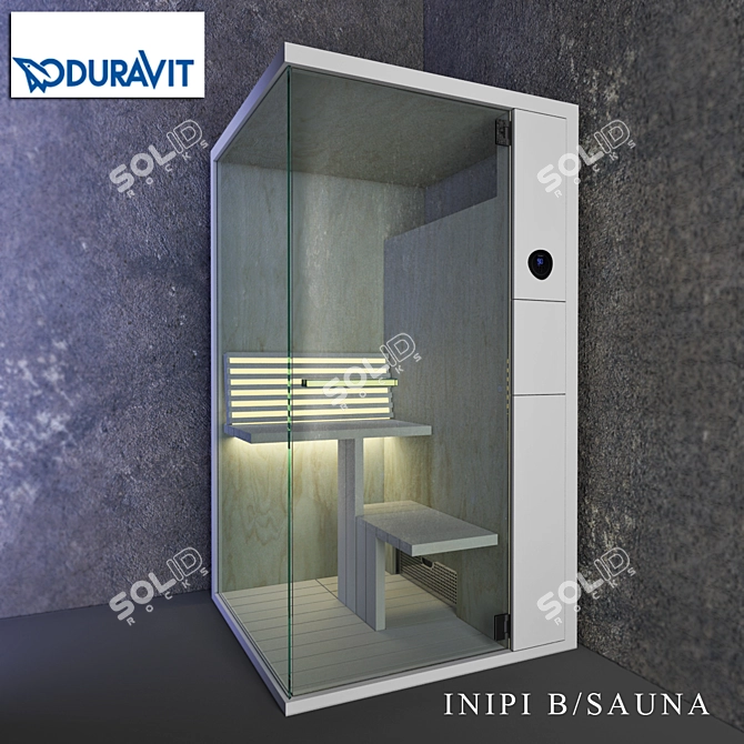 Duravit INIPI B Super Compact Sauna 3D model image 1