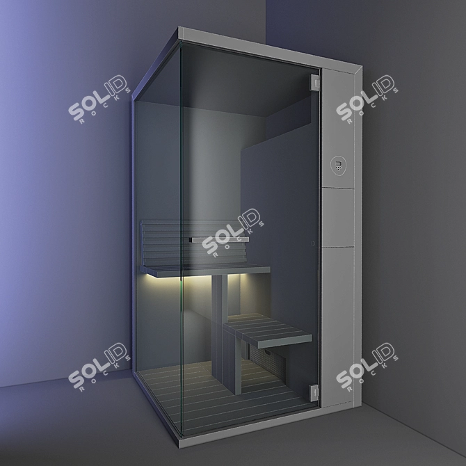 Duravit INIPI B Super Compact Sauna 3D model image 2