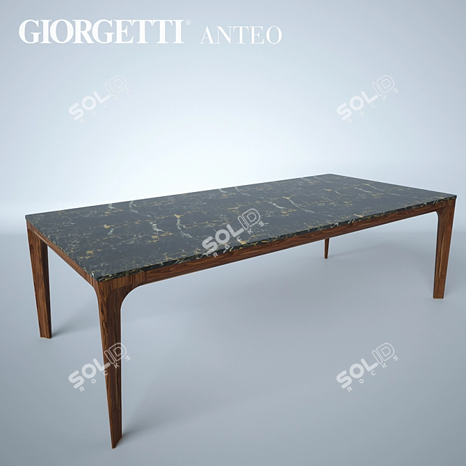 Giorgetti Anteo: Elegant Dining Table 3D model image 2