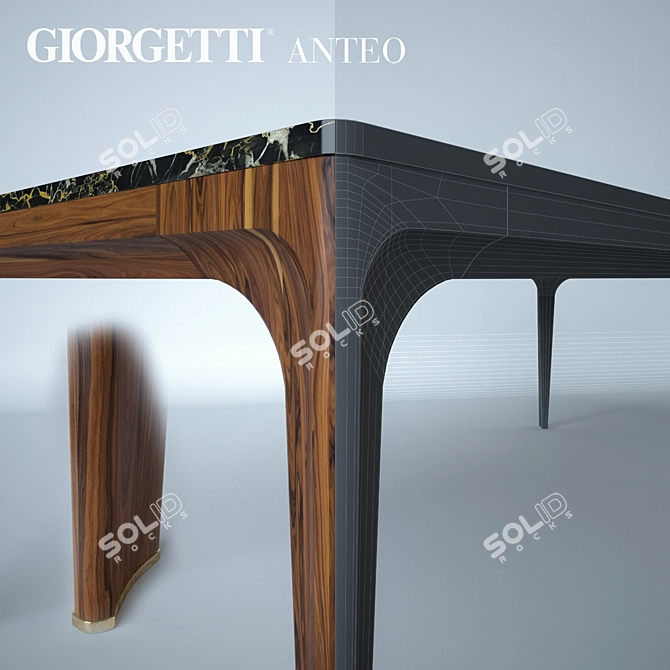 Giorgetti Anteo: Elegant Dining Table 3D model image 3