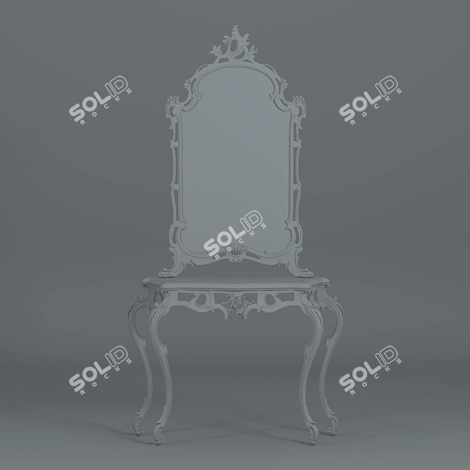 Modern Console Table - V-Ray Rendered, 3ds Max & OBJ Formats 3D model image 3