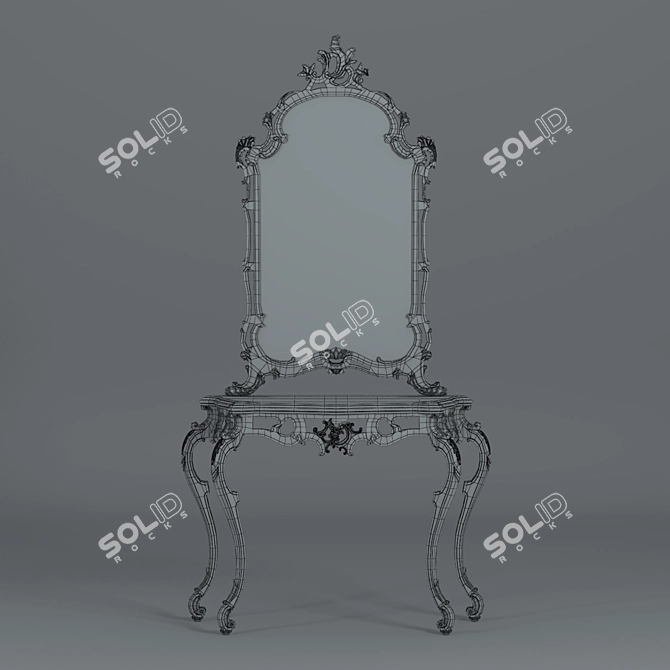 Modern Console Table - V-Ray Rendered, 3ds Max & OBJ Formats 3D model image 4