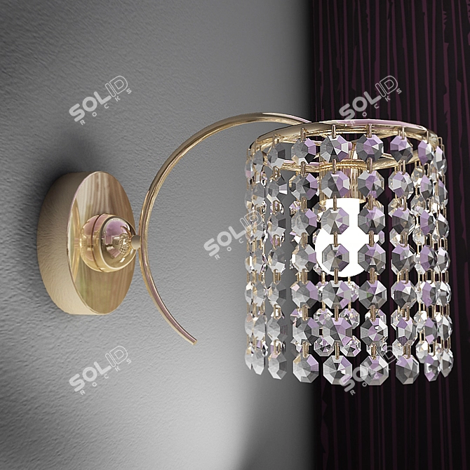 Stylish Wall Sconces - Illuminating Elegance 3D model image 1