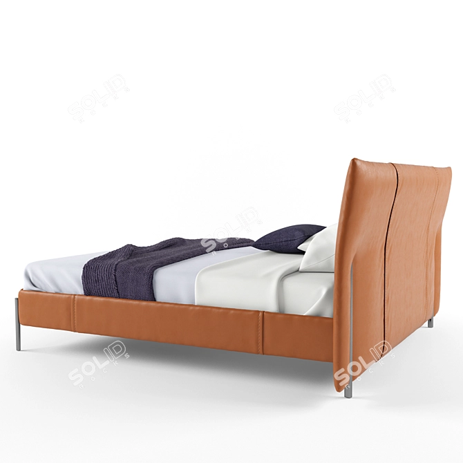 Nichetto Bed: Proportional Elegance 3D model image 2