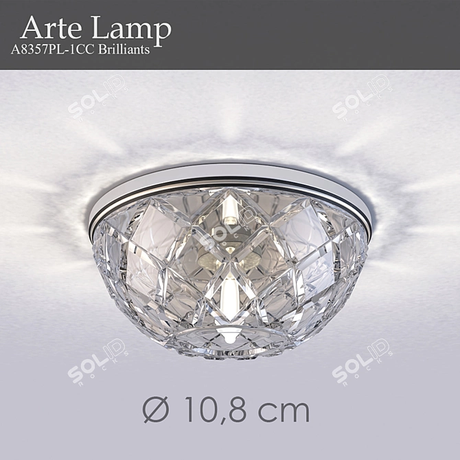 Brilliant Crystal Spot Light 3D model image 1